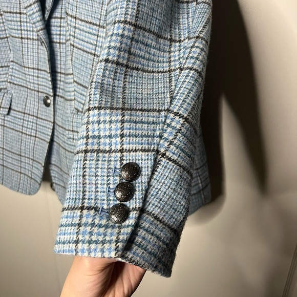 Talbots Plaid Blazer 16WP - Picture 5 of 10